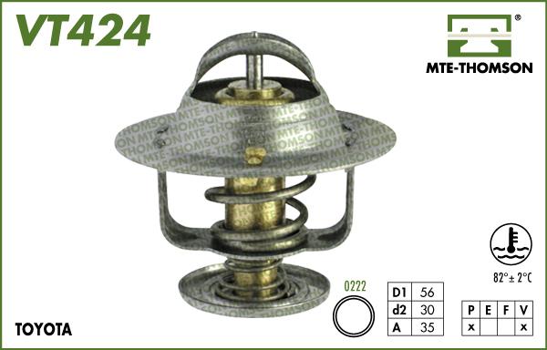 MTE-Thomson VT424.82 - Термостат, охолоджуюча рідина autozip.com.ua