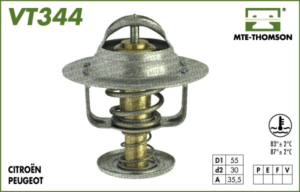 MTE-Thomson VT344.83 - Термостат, охолоджуюча рідина autozip.com.ua