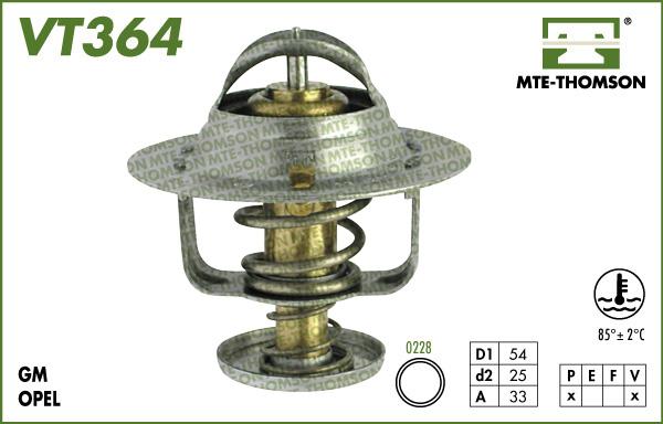 MTE-Thomson VT364.85 - Термостат, охолоджуюча рідина autozip.com.ua