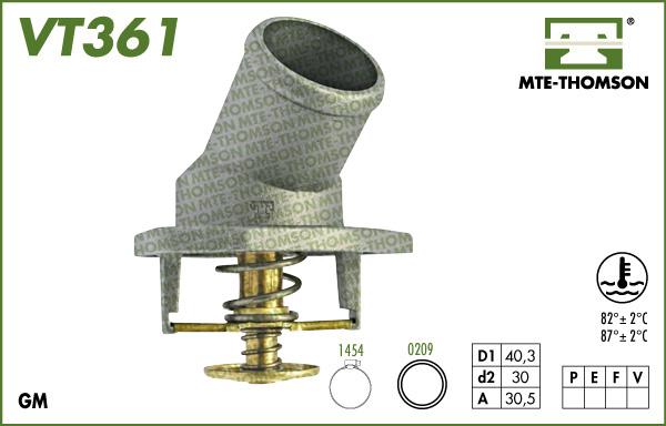 MTE-Thomson VT361.82 - Термостат, охолоджуюча рідина autozip.com.ua