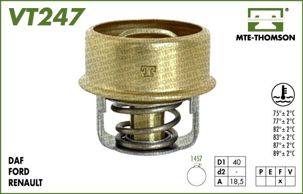 MTE-Thomson VT247.87 - Термостат, охолоджуюча рідина autozip.com.ua