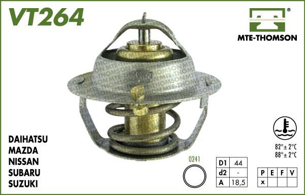 MTE-Thomson VT264.82 - Термостат, охолоджуюча рідина autozip.com.ua