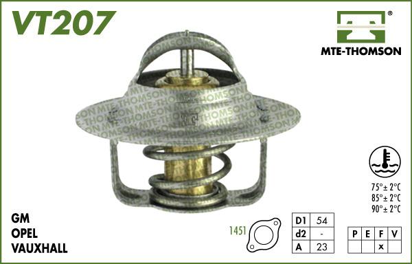 MTE-Thomson VT207.85 - Термостат, охолоджуюча рідина autozip.com.ua