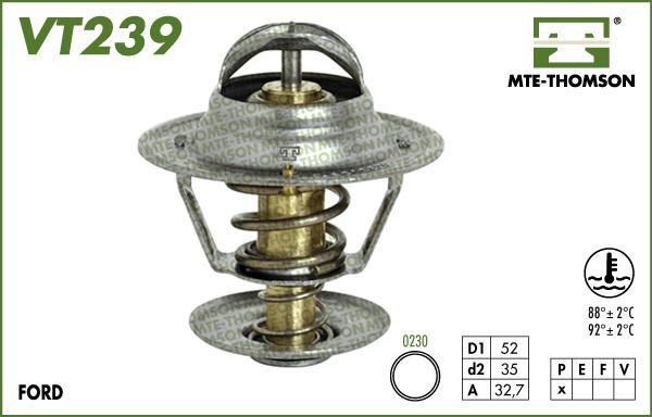 MTE-Thomson VT239.88 - Термостат, охолоджуюча рідина autozip.com.ua