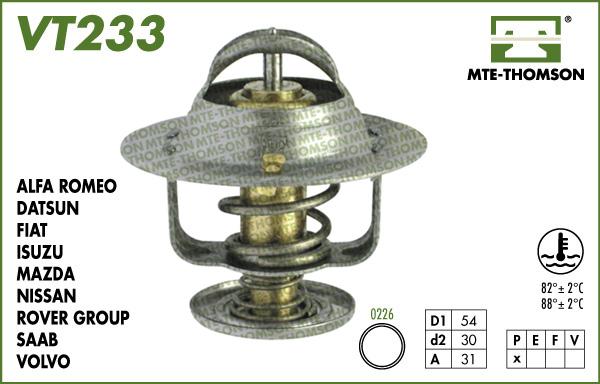 MTE-Thomson VT233.88 - Термостат, охолоджуюча рідина autozip.com.ua