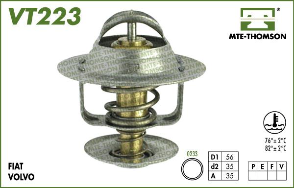 MTE-Thomson VT223.82 - Термостат, охолоджуюча рідина autozip.com.ua