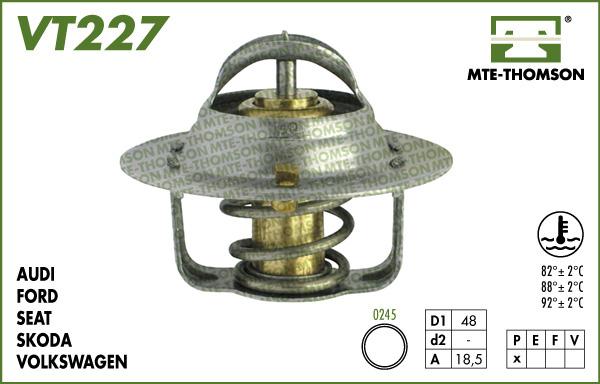 MTE-Thomson VT227.82 - Термостат, охолоджуюча рідина autozip.com.ua