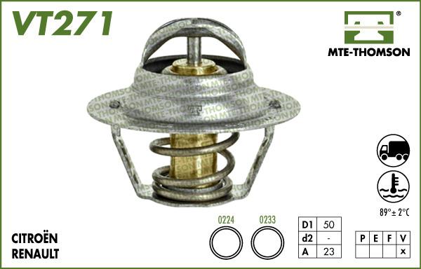 MTE-Thomson VT271.83 - Термостат, охолоджуюча рідина autozip.com.ua