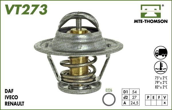 MTE-Thomson VT273.82 - Термостат, охолоджуюча рідина autozip.com.ua