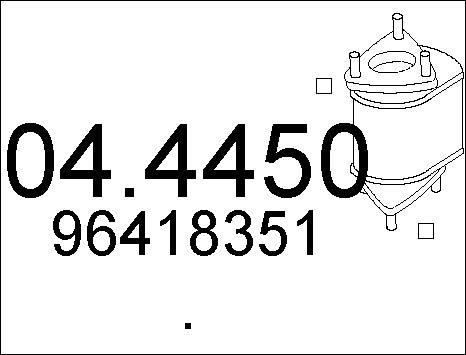 MTS 04.4450 - Каталізатор autozip.com.ua