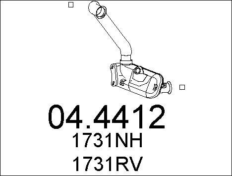 MTS 04.4412 - Каталізатор autozip.com.ua