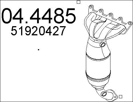 MTS 04.4485 - Каталізатор autozip.com.ua