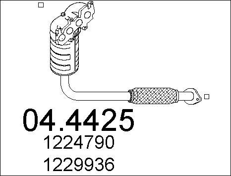 MTS 04.4425 - Каталізатор autozip.com.ua