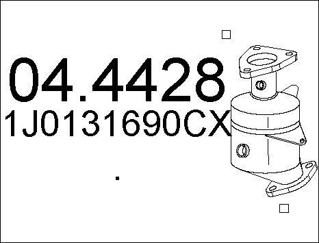 MTS 04.4428 - Каталізатор autozip.com.ua