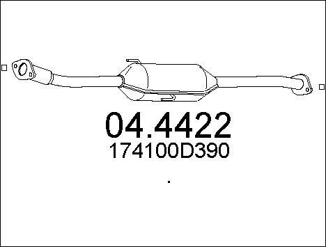 MTS 04.4422 - Каталізатор autozip.com.ua