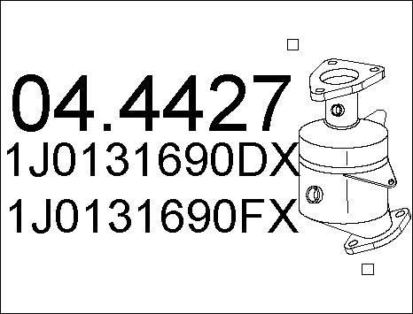 MTS 04.4427 - Каталізатор autozip.com.ua
