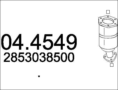MTS 04.4549 - Каталізатор autozip.com.ua