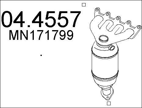 MTS 04.4557 - Каталізатор autozip.com.ua