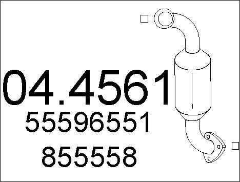 MTS 04.4561 - Каталізатор autozip.com.ua