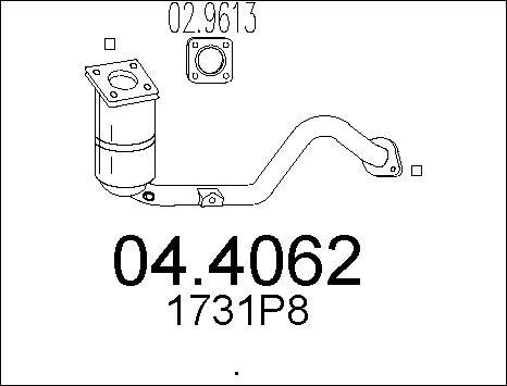 MTS 04.4062 - Каталізатор autozip.com.ua