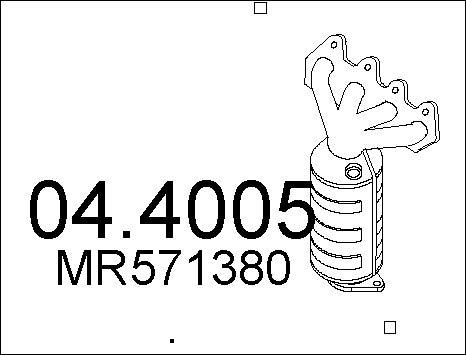 MTS 04.4005 - Каталізатор autozip.com.ua