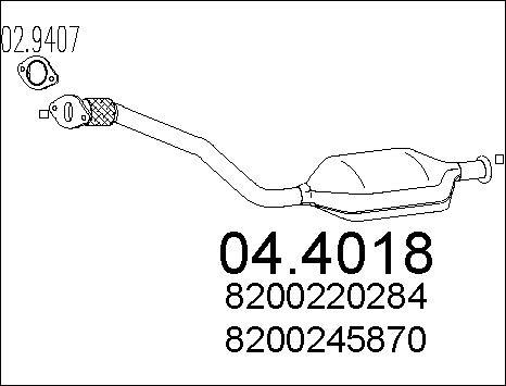 MTS 04.4018 - Каталізатор autozip.com.ua