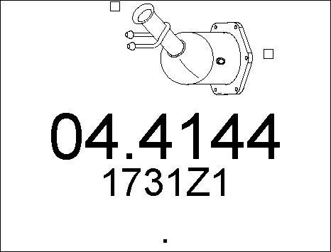 MTS 04.4144 - Каталізатор autozip.com.ua