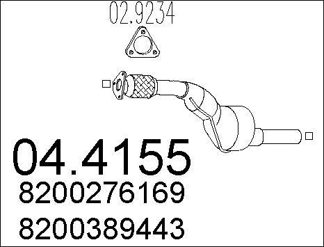 MTS 04.4155 - Каталізатор autozip.com.ua