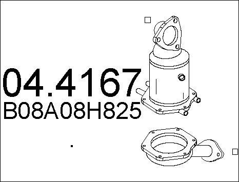 MTS 04.4167 - Каталізатор autozip.com.ua