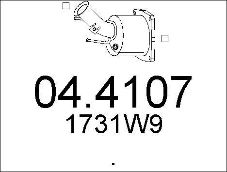 MTS 04.4107 - Каталізатор autozip.com.ua