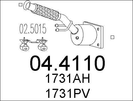 MTS 04.4110 - Каталізатор autozip.com.ua