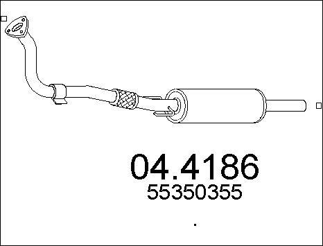 MTS 04.4186 - Каталізатор autozip.com.ua