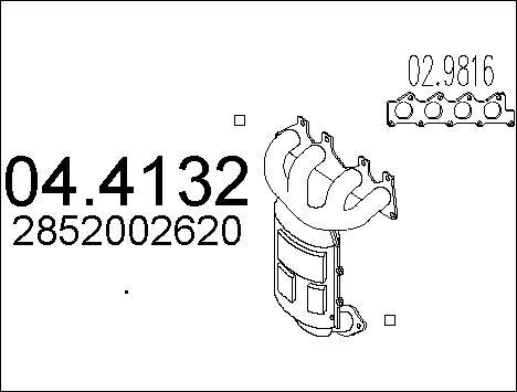 MTS 04.4132 - Каталізатор autozip.com.ua