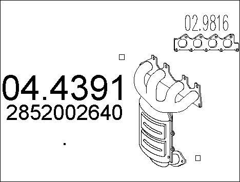 MTS 04.4391 - Каталізатор autozip.com.ua