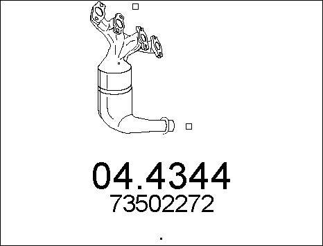 MTS 04.4344 - Каталізатор autozip.com.ua