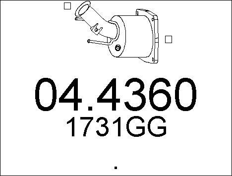 MTS 04.4360 - Каталізатор autozip.com.ua