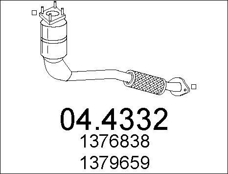 MTS 04.4332 - Каталізатор autozip.com.ua