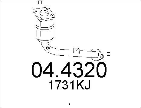 MTS 04.4320 - Каталізатор autozip.com.ua