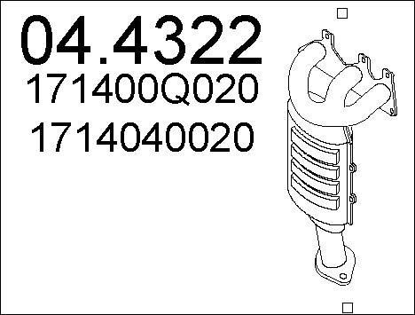 MTS 04.4322 - Каталізатор autozip.com.ua