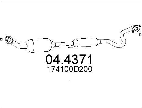 MTS 04.4371 - Каталізатор autozip.com.ua