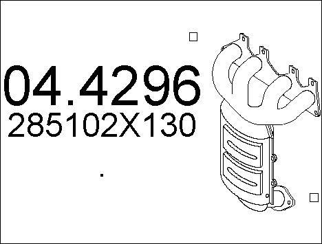 MTS 04.4296 - Каталізатор autozip.com.ua