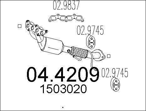 MTS 04.4209 - Каталізатор autozip.com.ua
