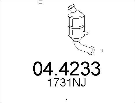 MTS 04.4233 - Каталізатор autozip.com.ua