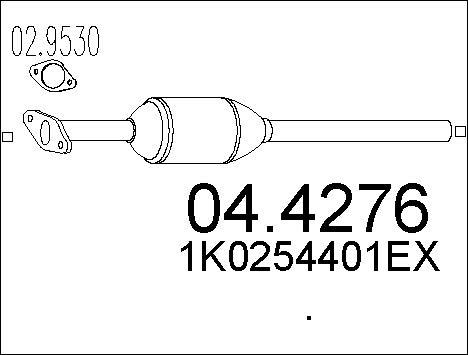 MTS 04.4276 - Каталізатор autozip.com.ua