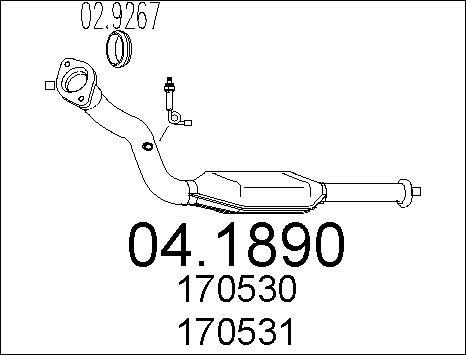 MTS 04.1890 - Каталізатор autozip.com.ua