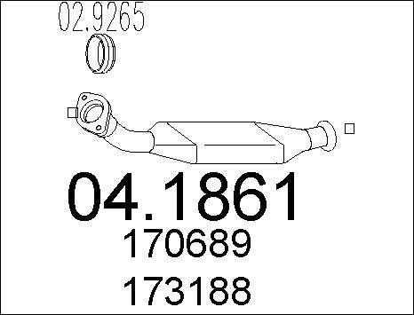 MTS 04.1861 - Каталізатор autozip.com.ua