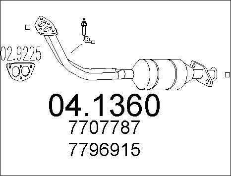 MTS 04.1360 - Каталізатор autozip.com.ua