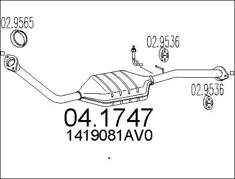 MTS 04.1747 - Каталізатор autozip.com.ua