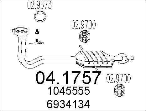 MTS 04.1757 - Каталізатор autozip.com.ua