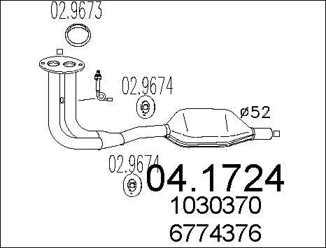 MTS 04.1724 - Каталізатор autozip.com.ua
